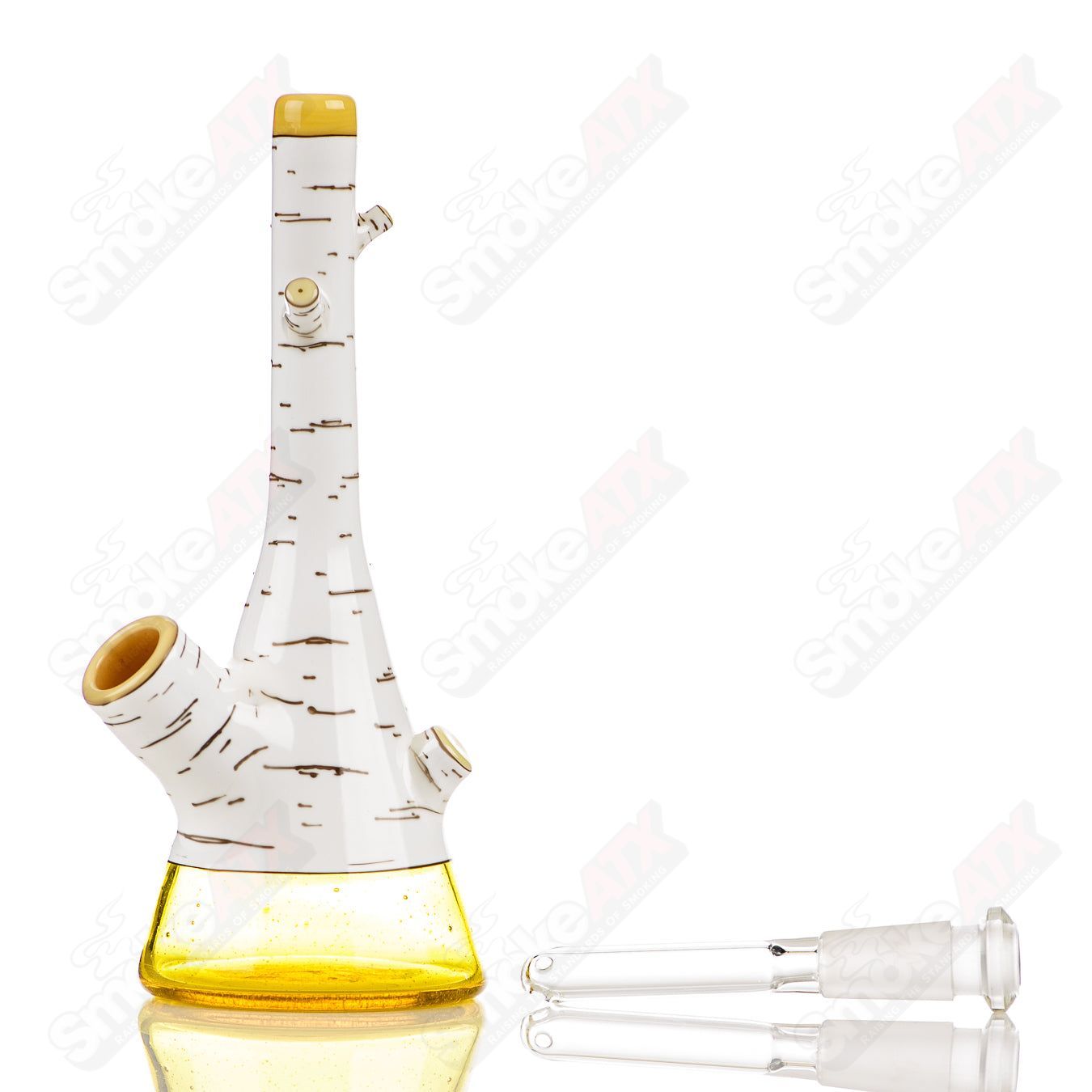 #8 Birch Tube Foster Glass - Smoke ATX