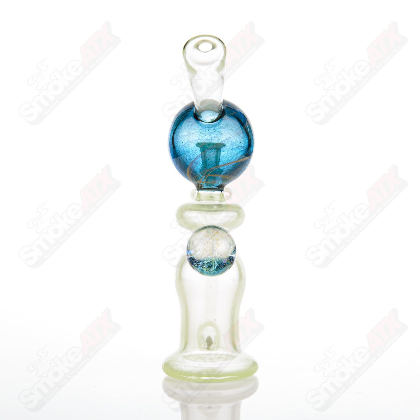 Green Pastel Rig King Leo Glass - Smoke ATX