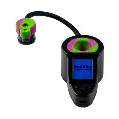 Purple/Green Swirl Dab Rite Digital Thermometer - Smoke ATX