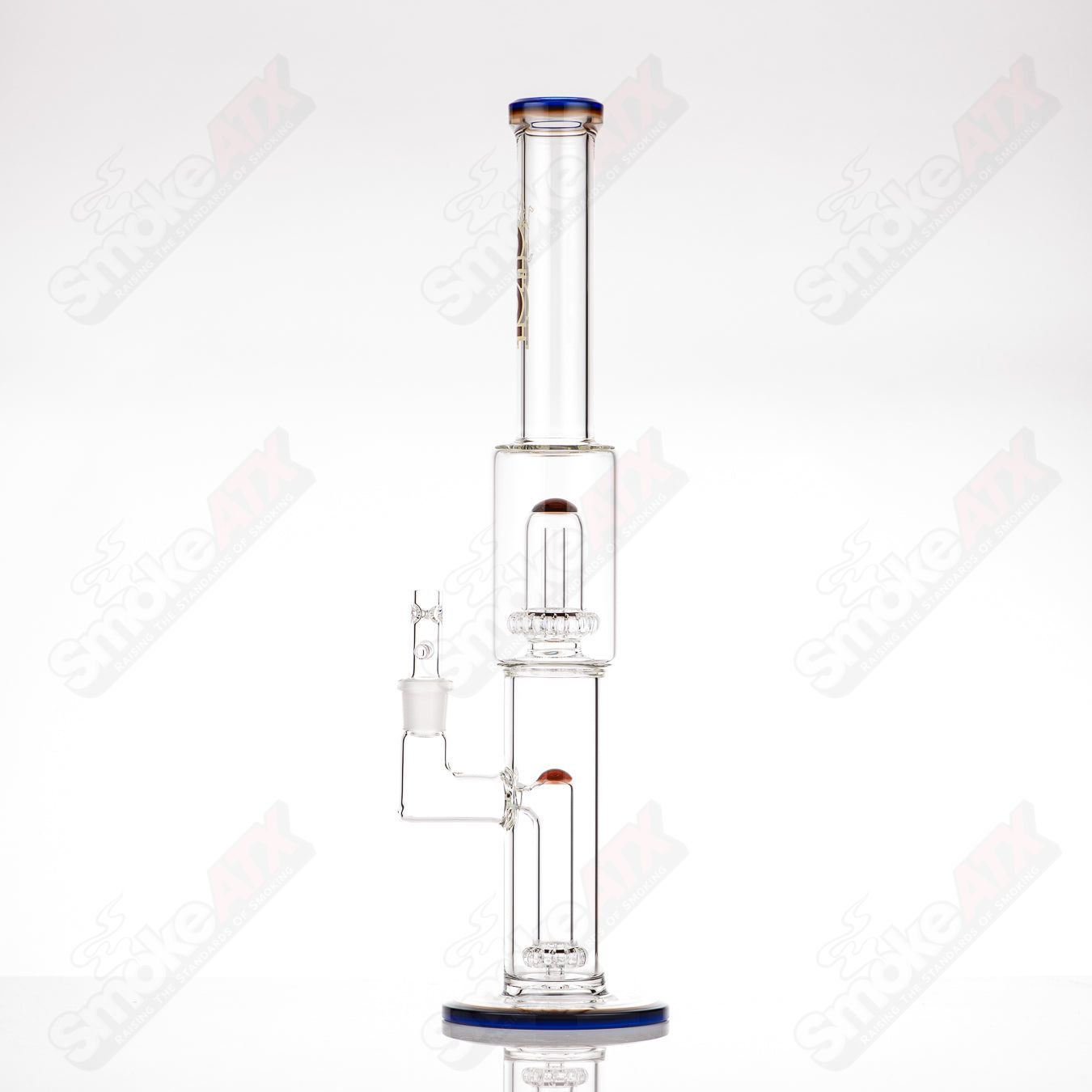 #1 18mm Full size Circ to Circ Toro Glass - Smoke ATX