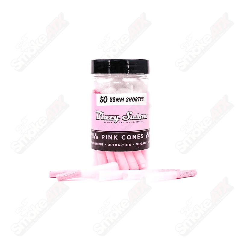 50ct 53mm Short Pink Cones Blazy Susan - Smoke ATX