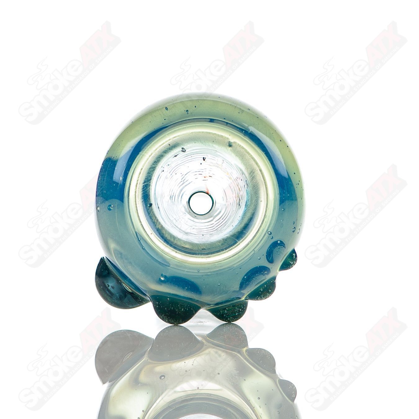 #6 18mm Full Color Push Slide Bowl Dustorm Glass - Smoke ATX