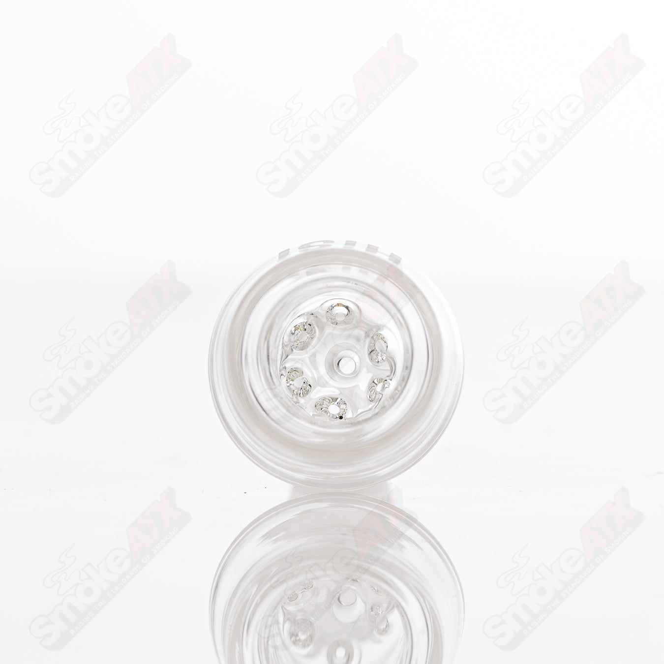 HiSi Glass 17" 50x5 Beaker Mushroom Perc - Smoke ATX