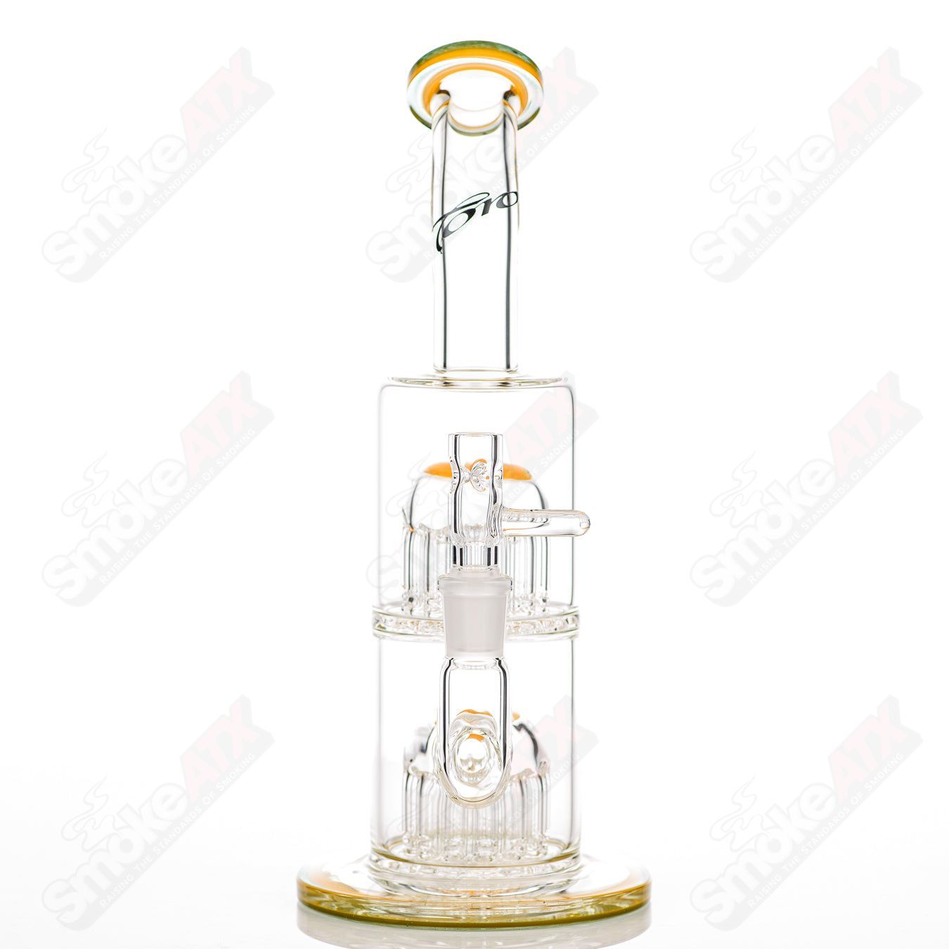 #1 Double Micro 13/13 Arm Perc Toro Glass - Smoke ATX