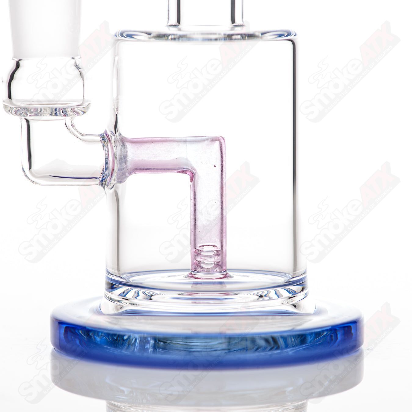 #3 14mm Macro XL w 2 Color Foot/Mouthpiece Toro Glass - Smoke ATX