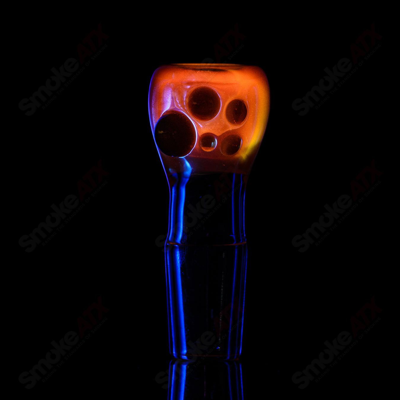 #30 18mm Full Color Push Slide Bowl Dustorm Glass - Smoke ATX