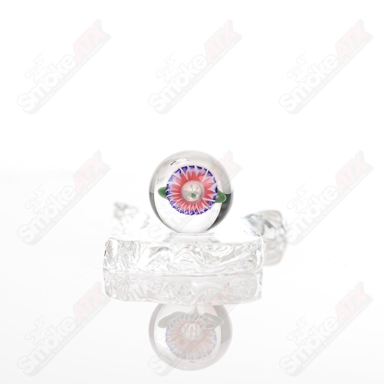 #2 Flower Topper Marble Kobuki Glass Kobuki Glass - Smoke ATX