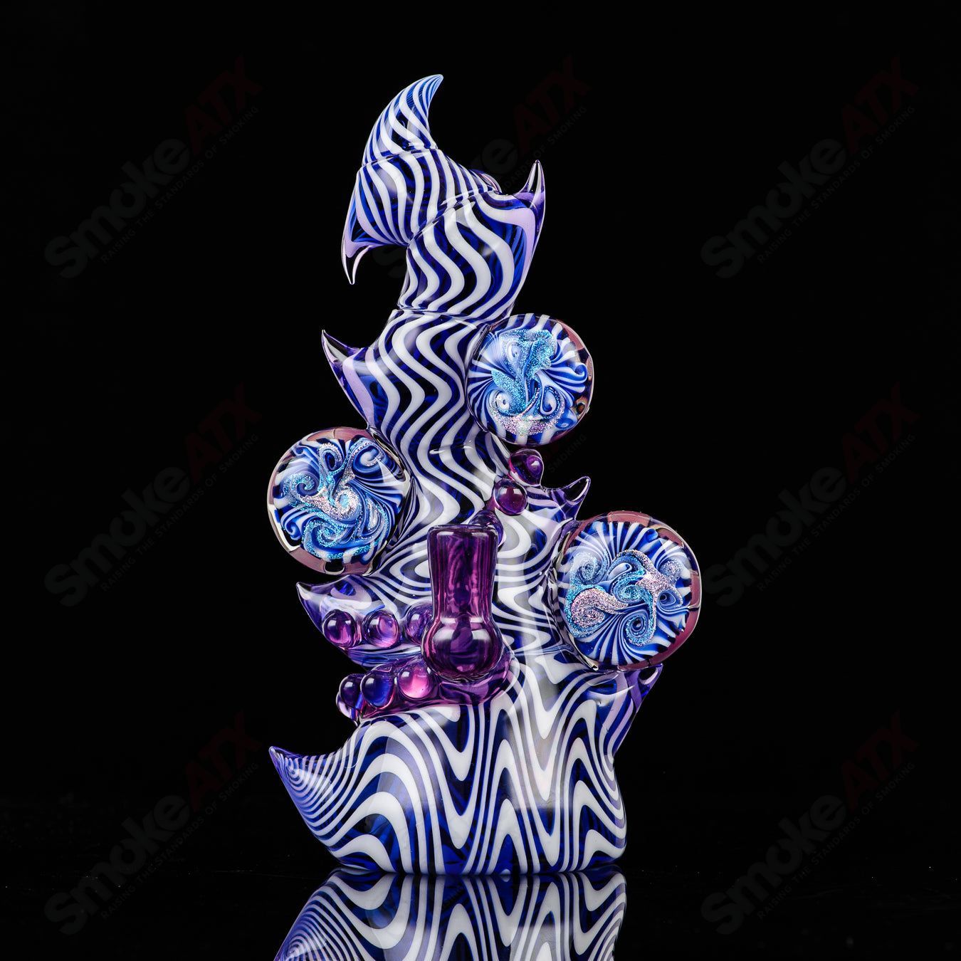 Saltacc Brackish RipCurl By Galactic Glass x SALT - Smoke ATX