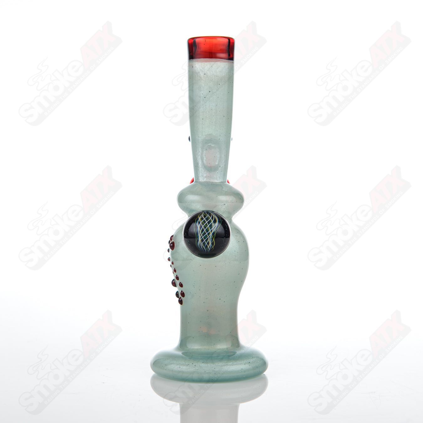 Blue Pastel Rig King Leo Glass - Smoke ATX