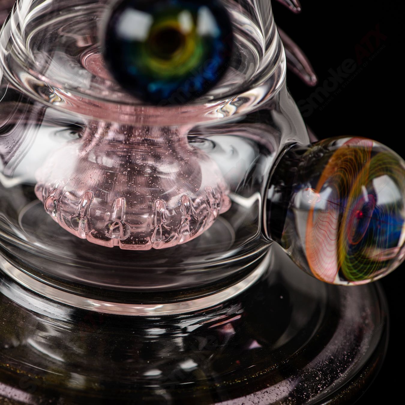 BoroFarm X Gordman Pink CFL MIB Rig w/ Dabber - Smoke ATX