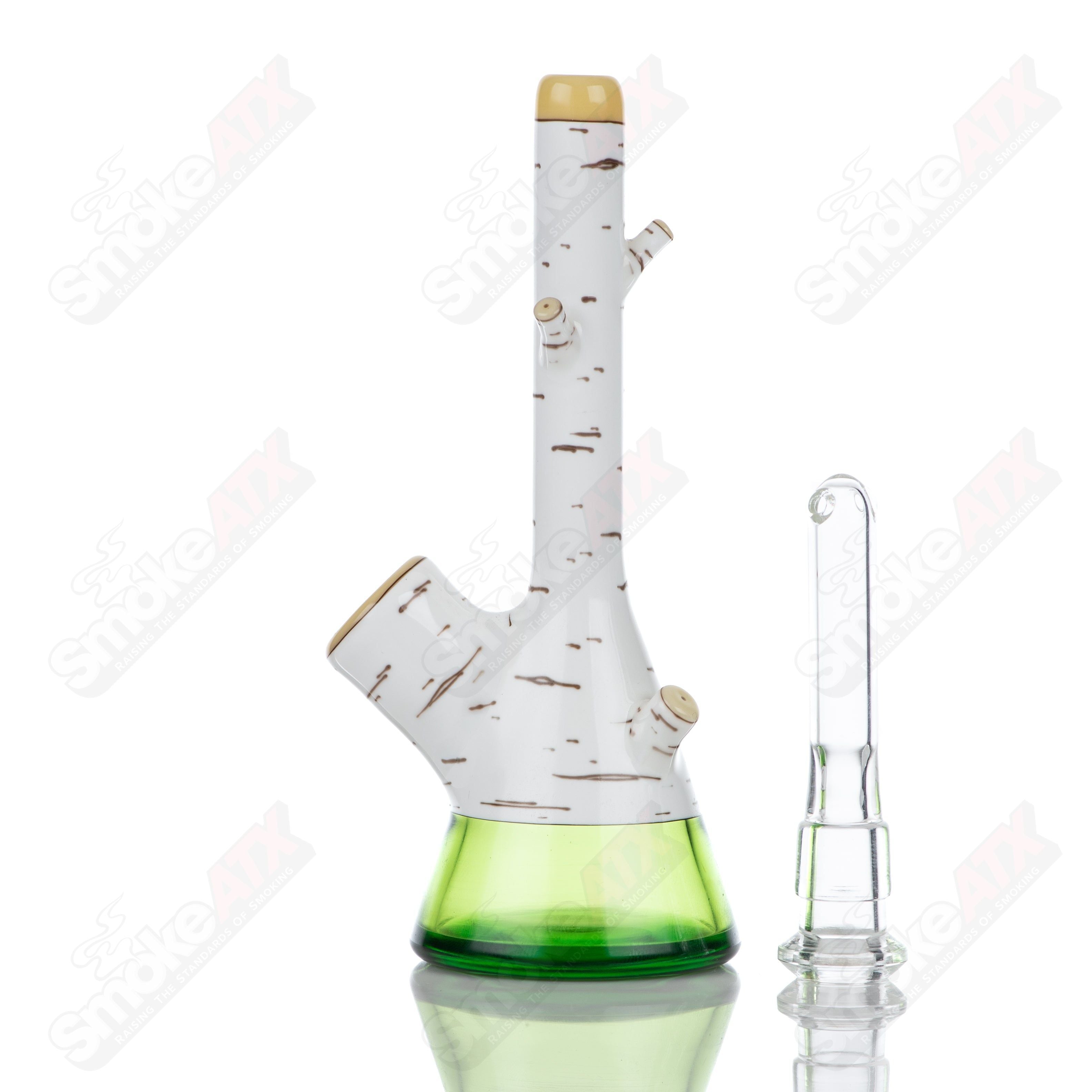 #3 Birch Mini Tube Foster Glass - Smoke ATX