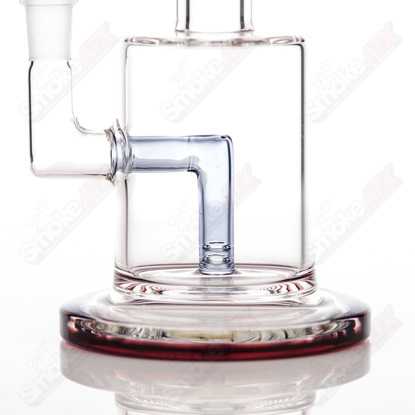 #2 10mm Macro XL w 2 Color Foot/Mouthpiece Toro Glass - Smoke ATX