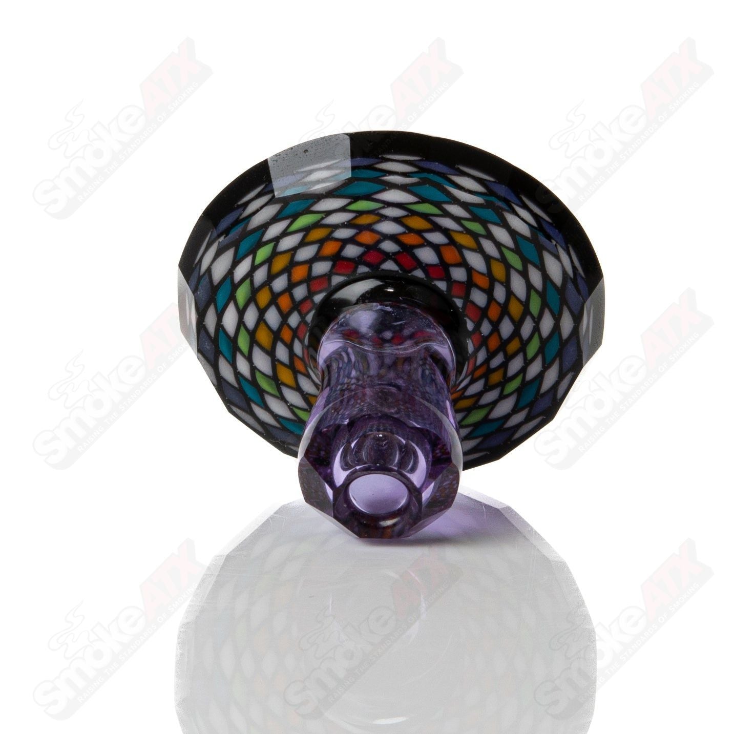 #1 Purple Faceted Directional Cap Kevin Murray - Smoke ATX