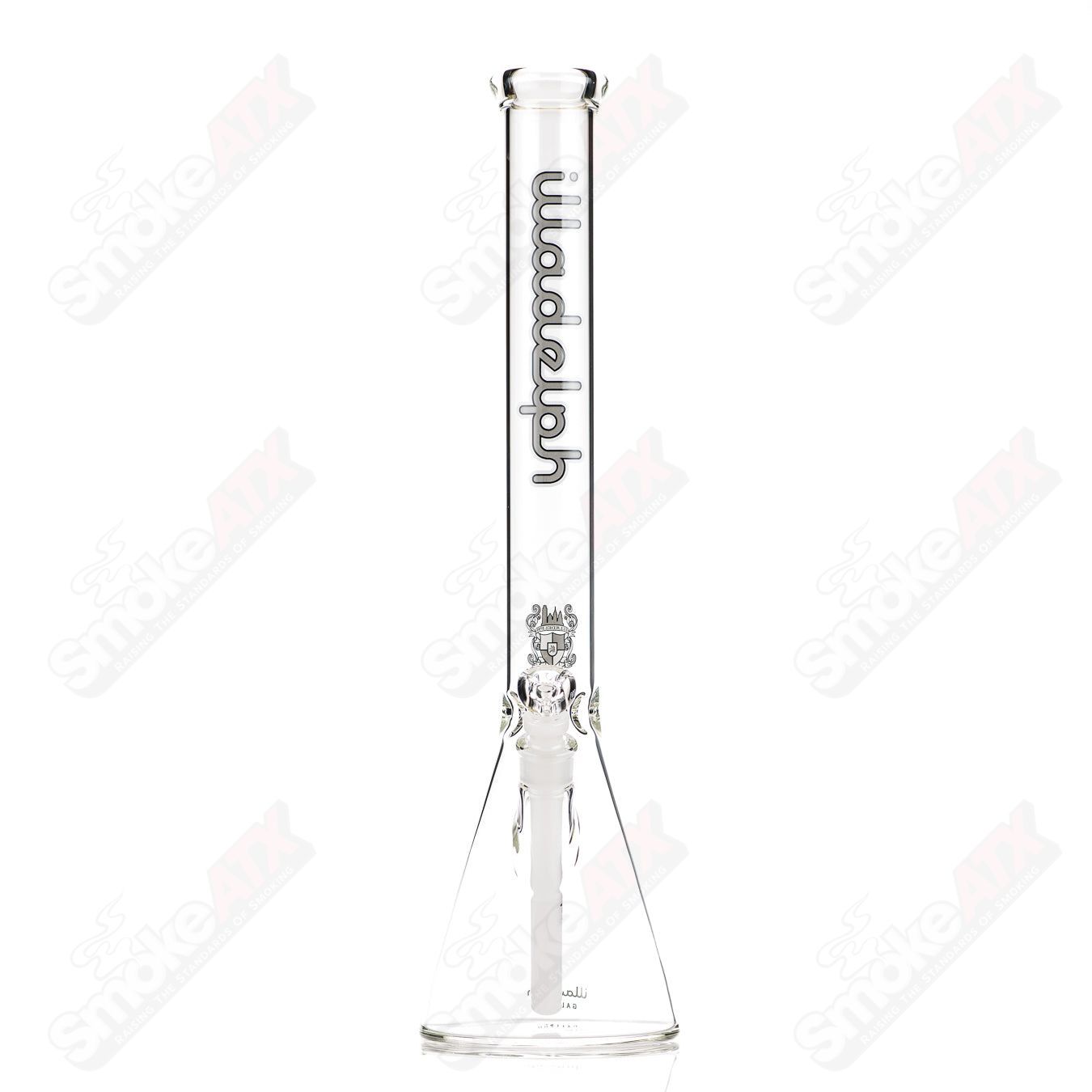 5mm Grey Medium 19" Beaker Illadelph - Smoke ATX