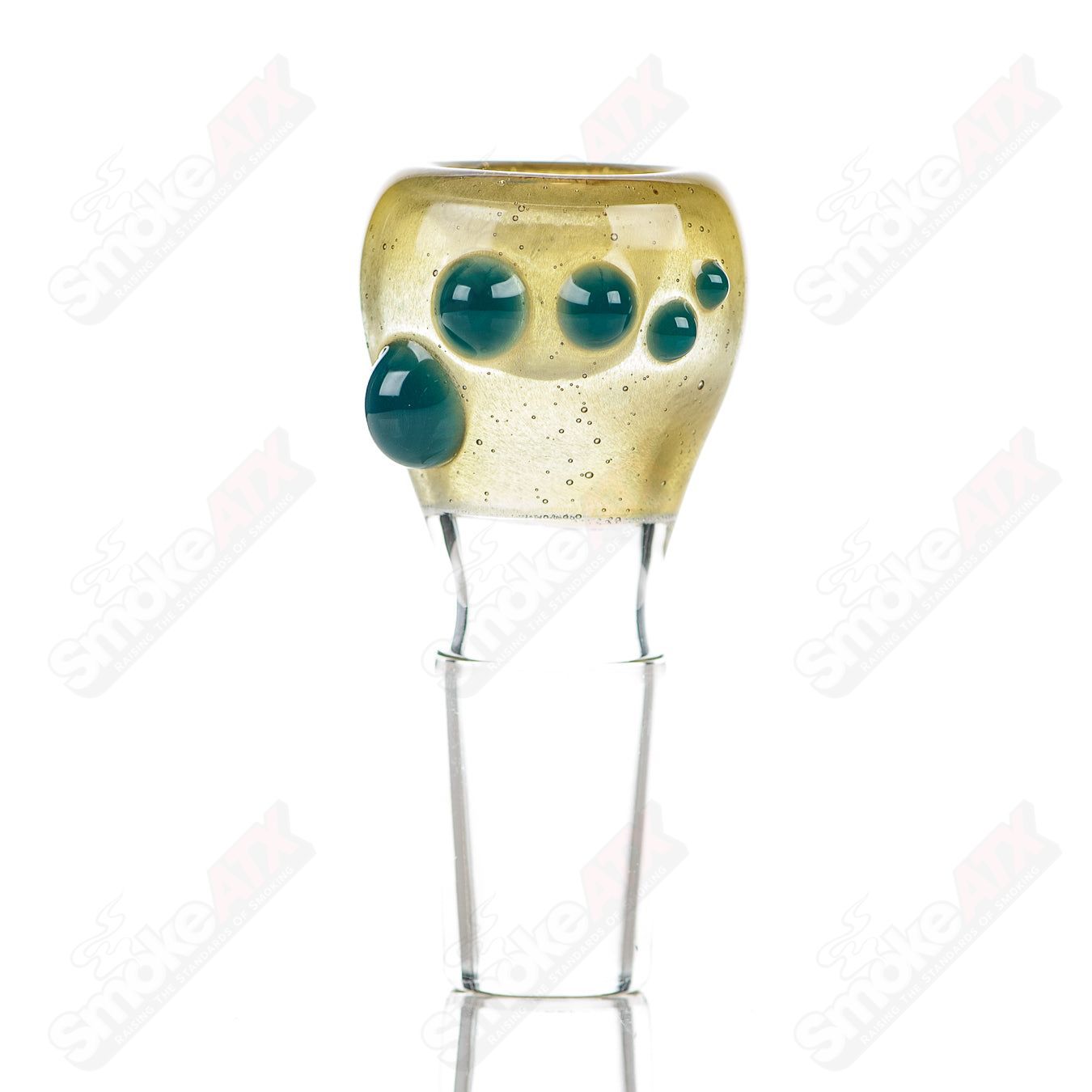 #14 18mm Full Color Push Slide Bowl Dustorm Glass - Smoke ATX