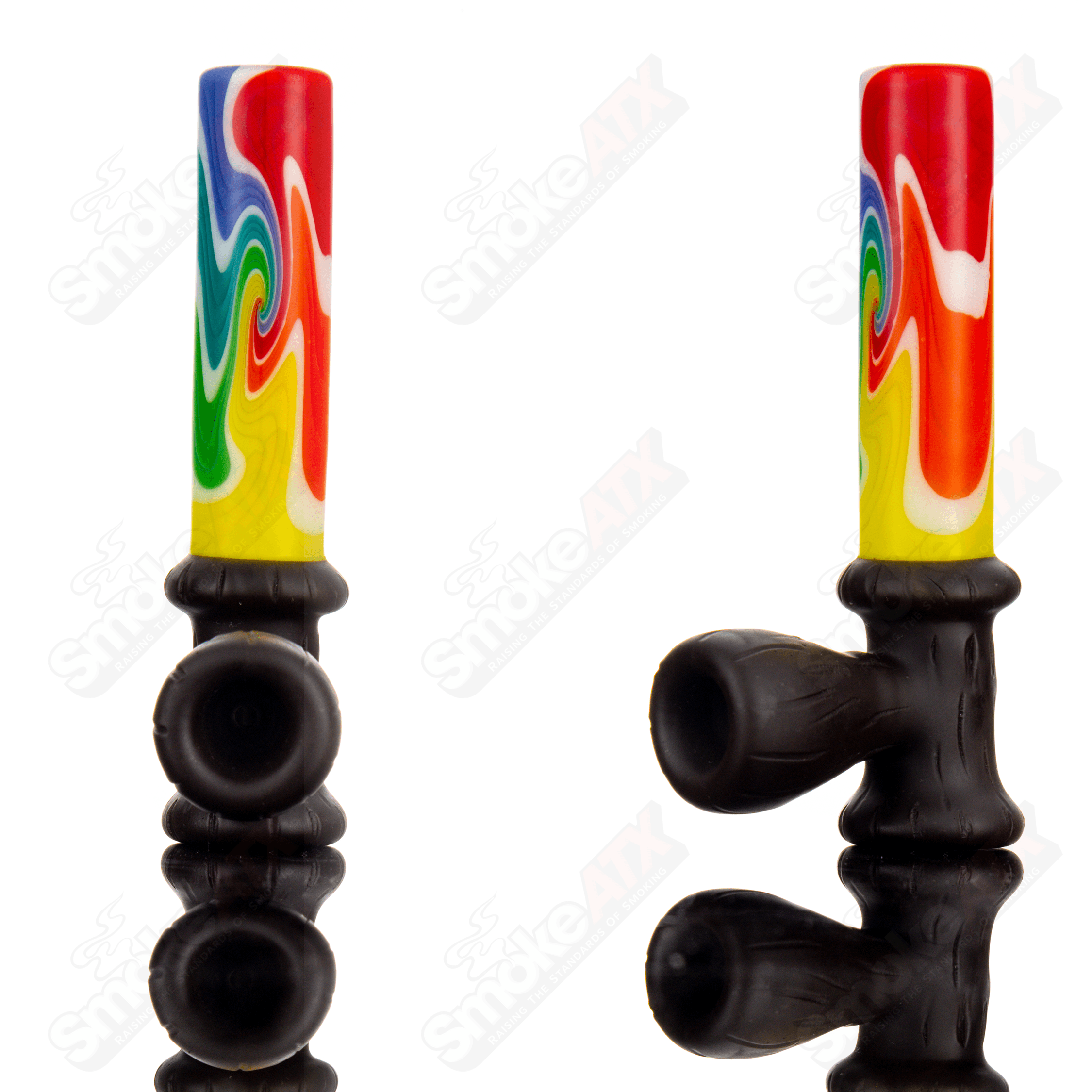 Rainbow/Wood Peace Pipe Chad G - Smoke ATX