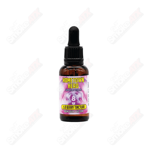 600mg Berry Delta-8 THC Tincture Hometown Hero - Smoke ATX