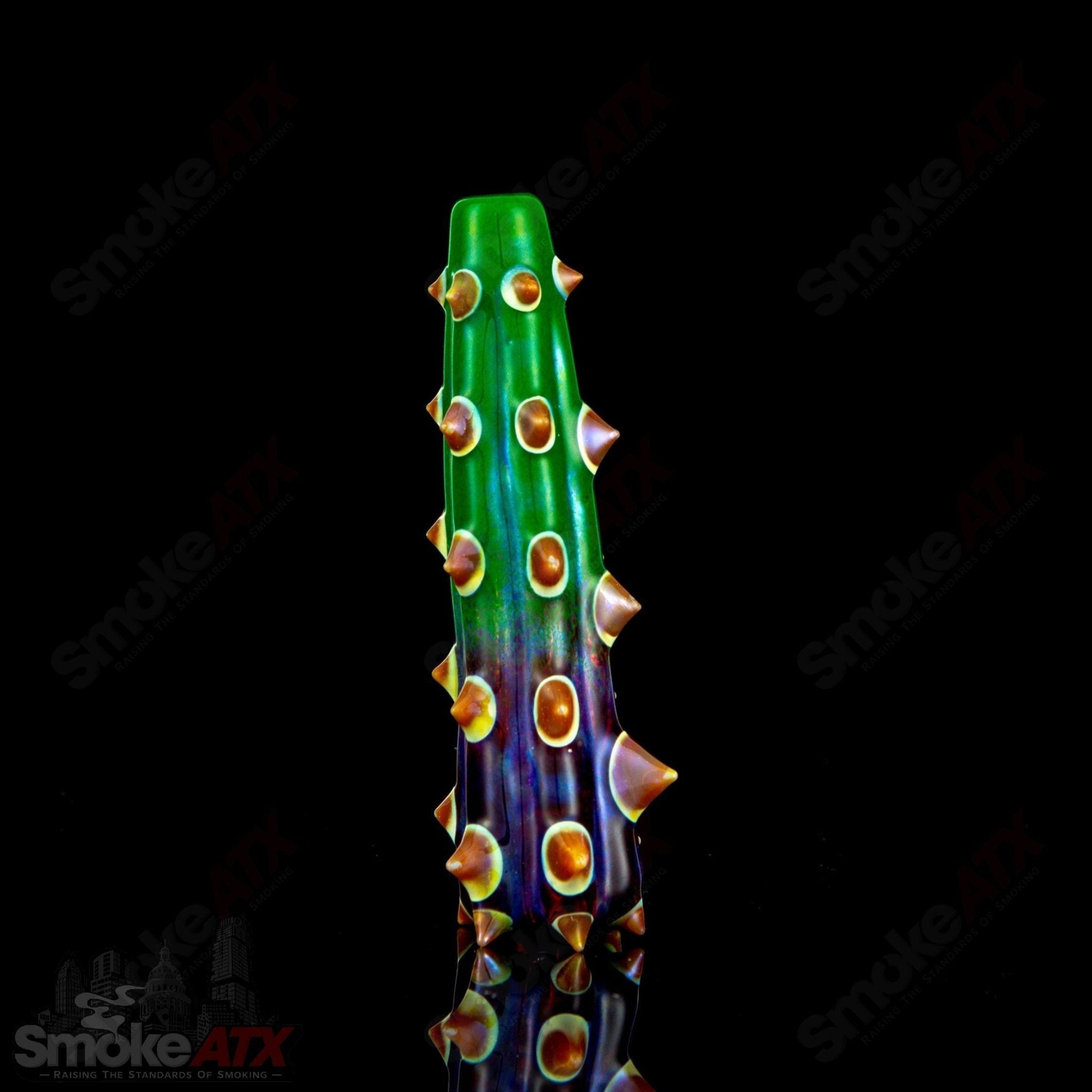 Cactus Chillum (Mixed Color) Unparalleled Glass - Smoke ATX
