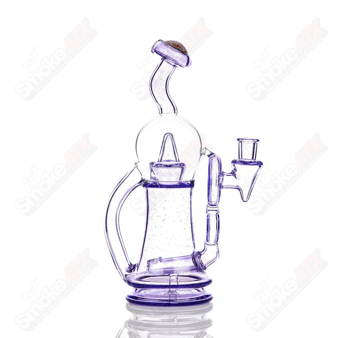 Colored Bubble Dumper Reed Glass - Smoke ATX