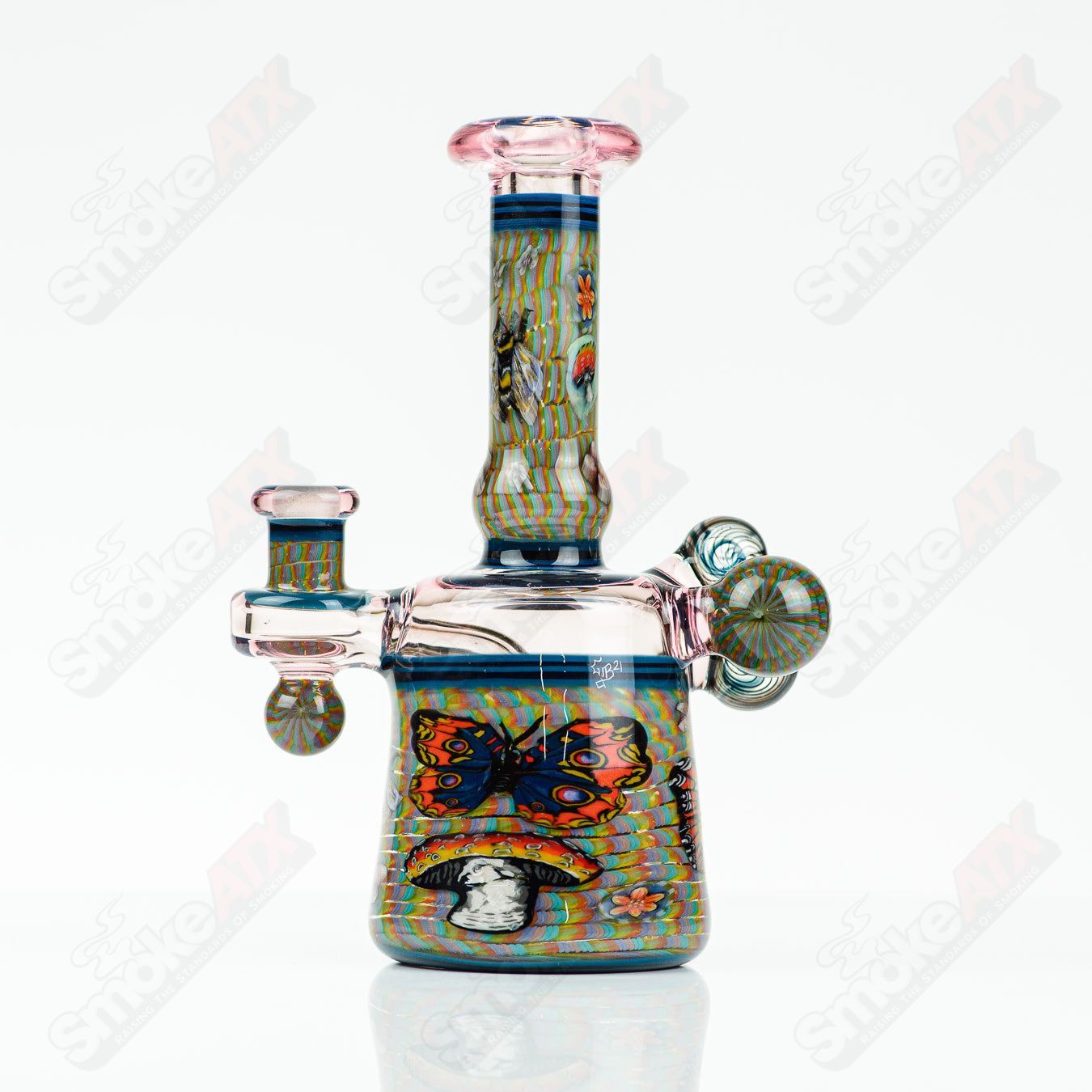 Coiled Latticello Milli Rig Conversion Glass x Boehme #1 - Smoke ATX