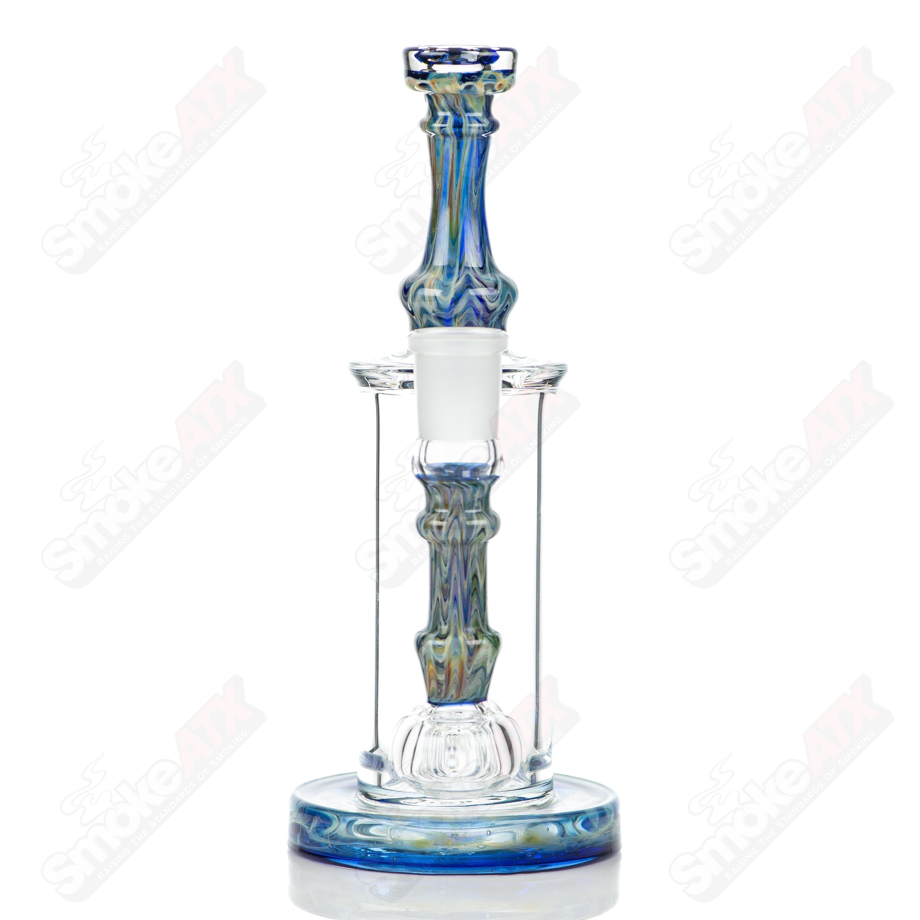 #3 18mm 50mm Wrap n Rake Inline Tube Tagle Glass - Smoke ATX