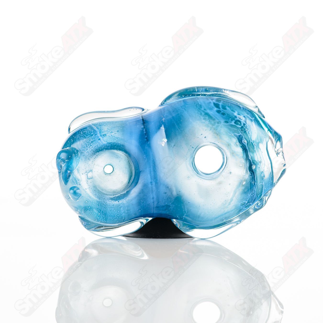 #1 Donut Chillum Glass by Nobody - Smoke ATX