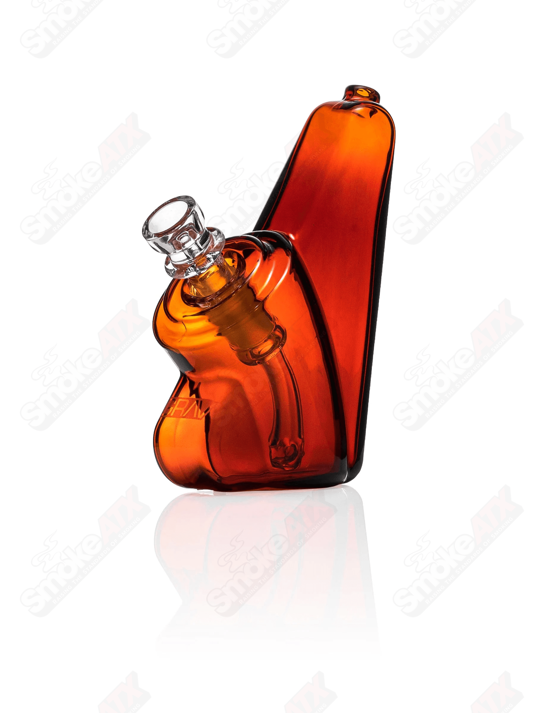 Amber Wedge Bubbler GRAV - Smoke ATX
