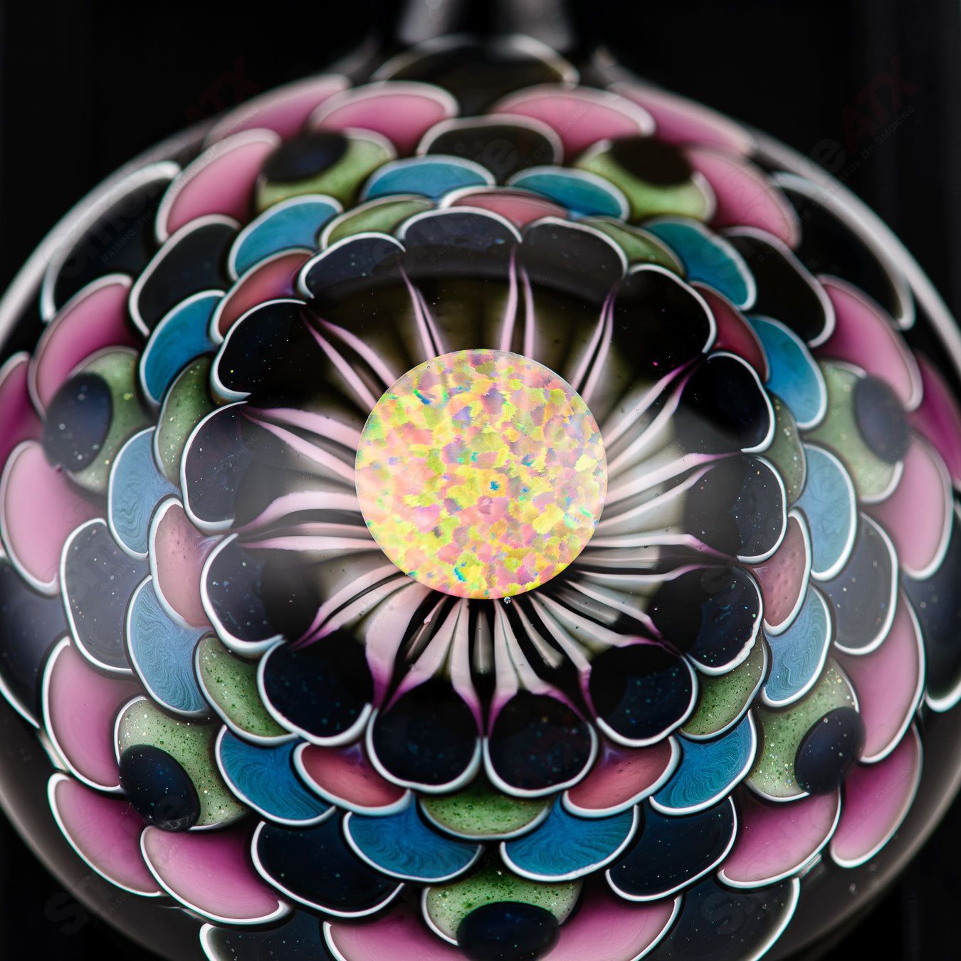 10mm Opal Dotstack Pendant Juju Glass - Smoke ATX