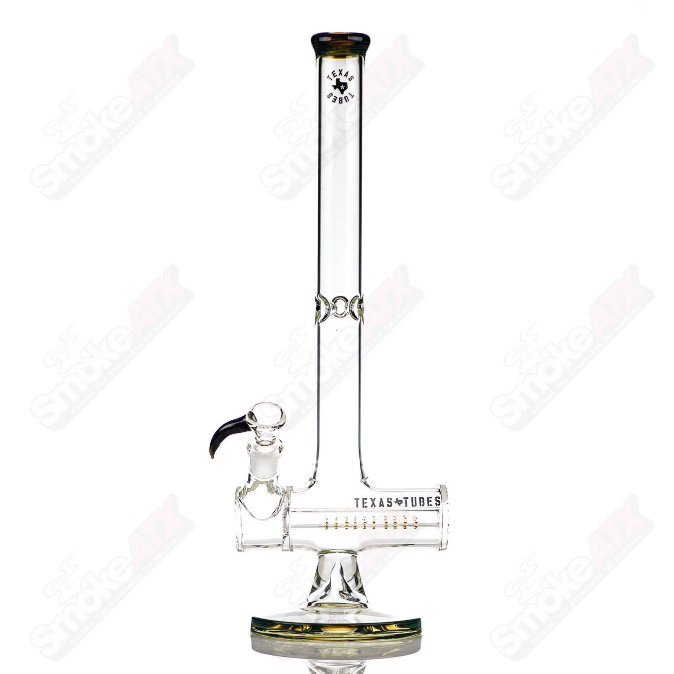 17in 50x5mm Color Inline (Blue Green) Texas Tubes - Smoke ATX