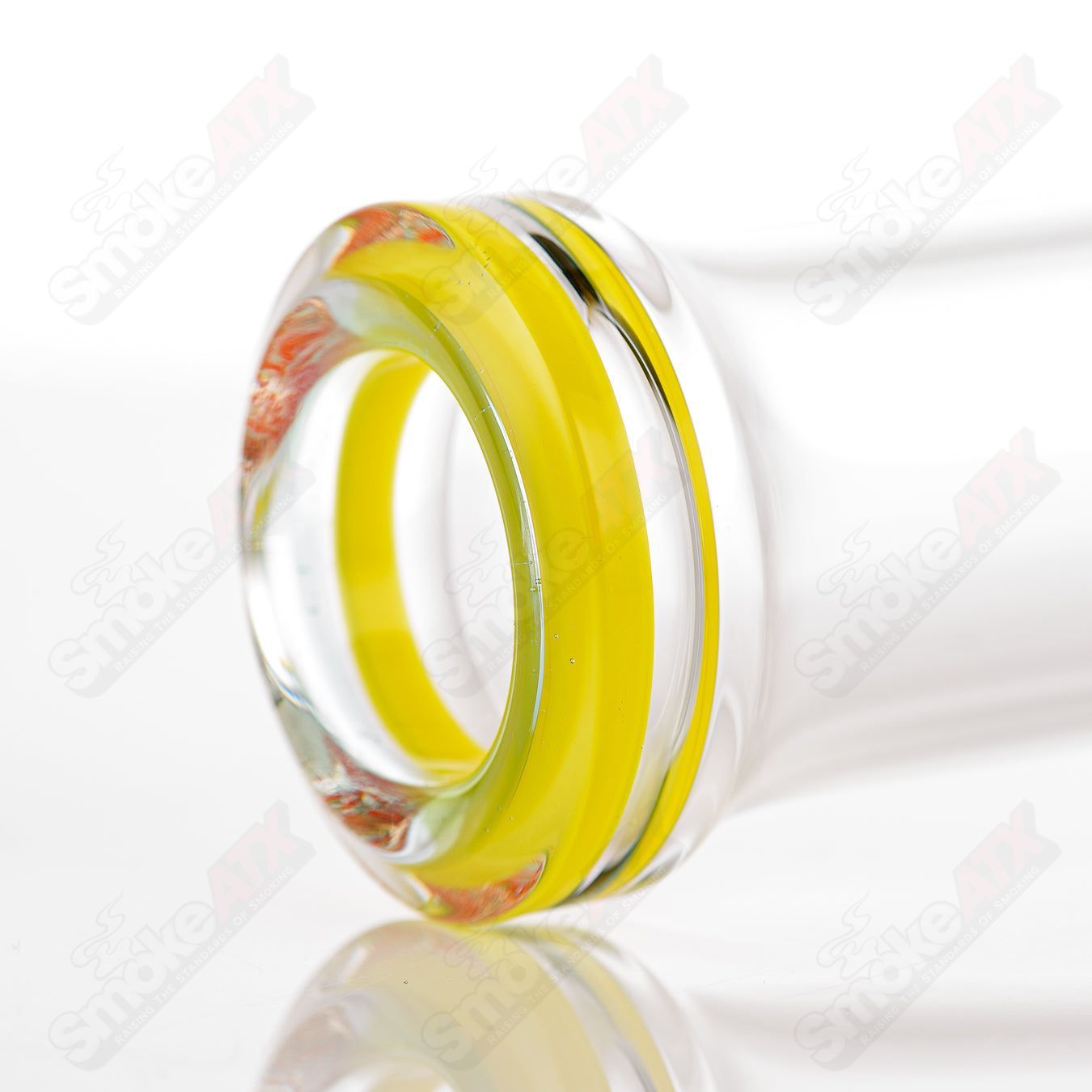 #3 18mm 7/13 Arm Perc w Worked Sections Toro Glass - Smoke ATX