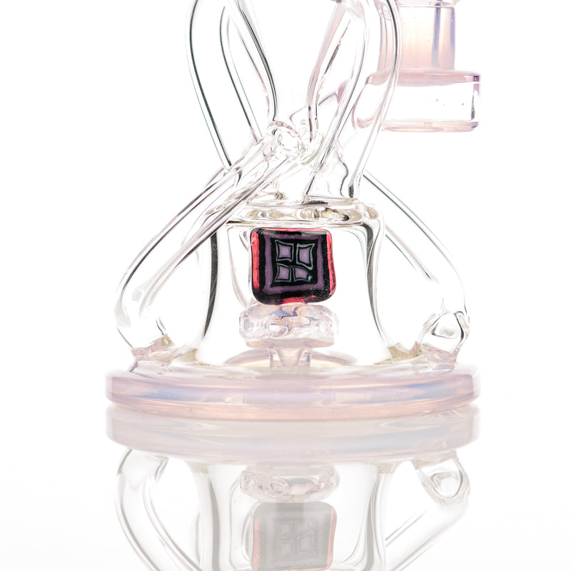 10mm V2 Double Up Ghost and Rose Quartz Recycler Cerio/Gathered Illusions Collab - Smoke ATX