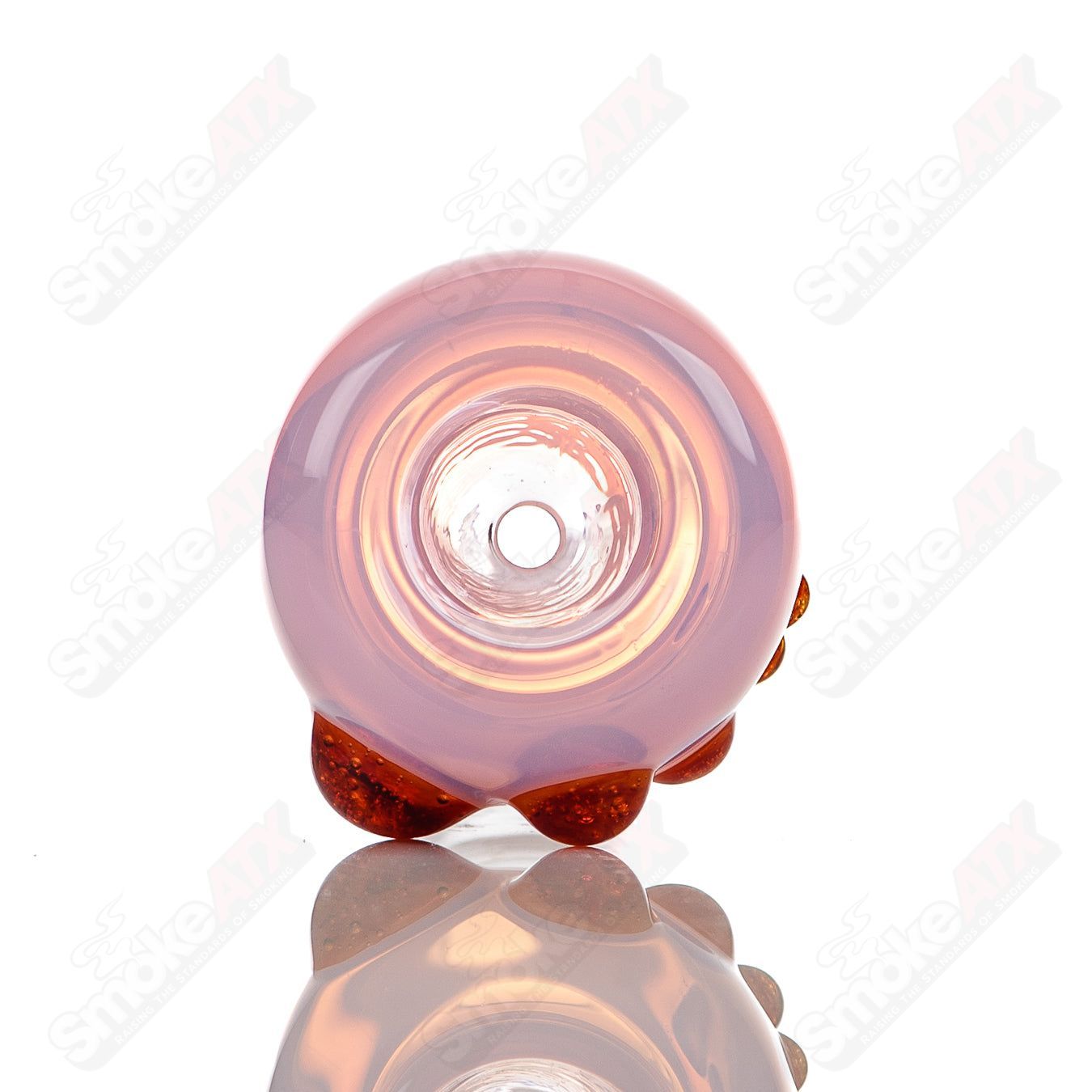 #2 18mm Full Color Push Slide Bowl Dustorm Glass - Smoke ATX