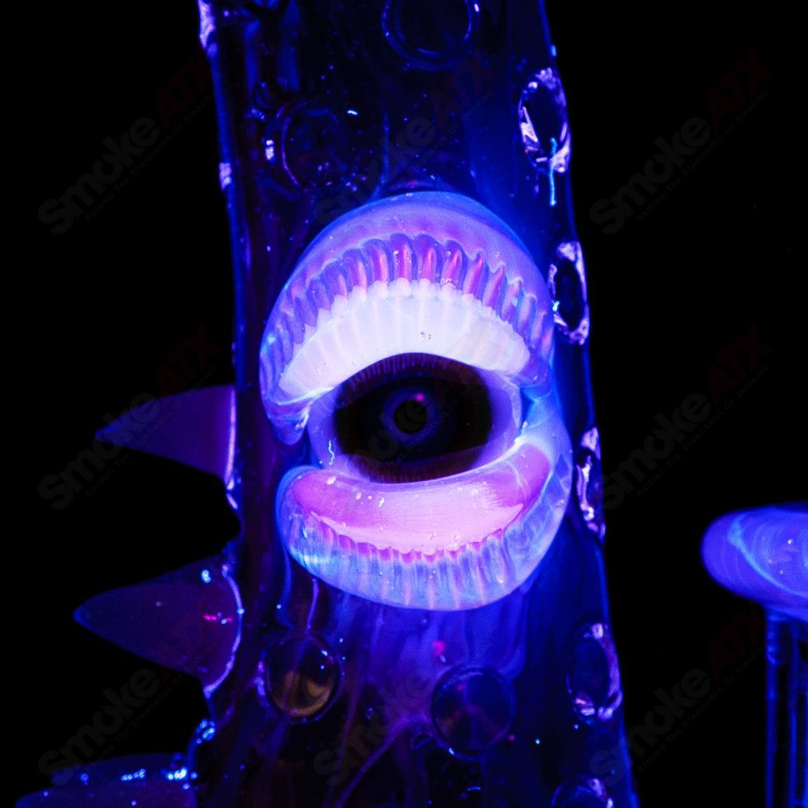 Soul Flask (Telemagenta/Plantphibian/Neptune/Circus Candy Splatter Canvas) GlassbyNobody x SALT - Smoke ATX