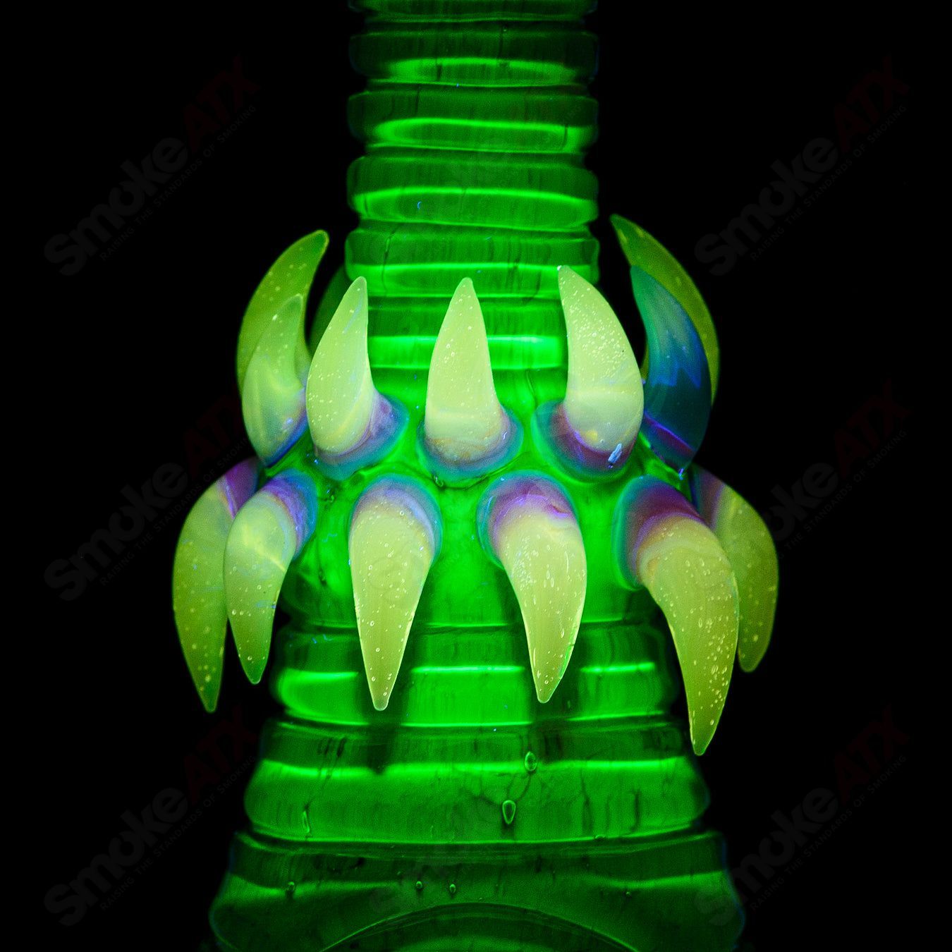 #1 UV Brackish Saltacc Rip Curl Soul Window Double Barreled SALT Glass - Smoke ATX