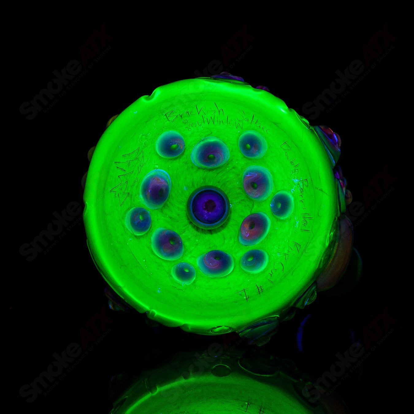 #1 UV Brackish Saltacc Rip Curl Soul Window Double Barreled SALT Glass - Smoke ATX