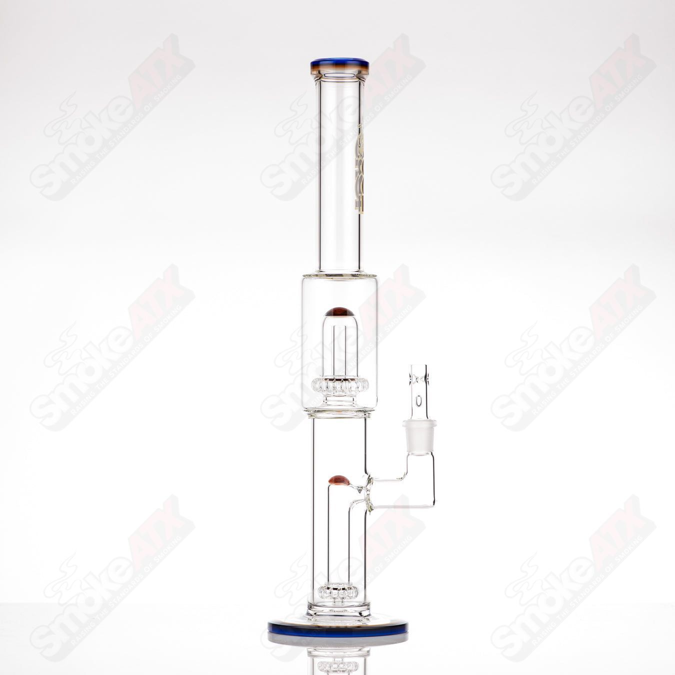 #1 18mm Full size Circ to Circ Toro Glass - Smoke ATX