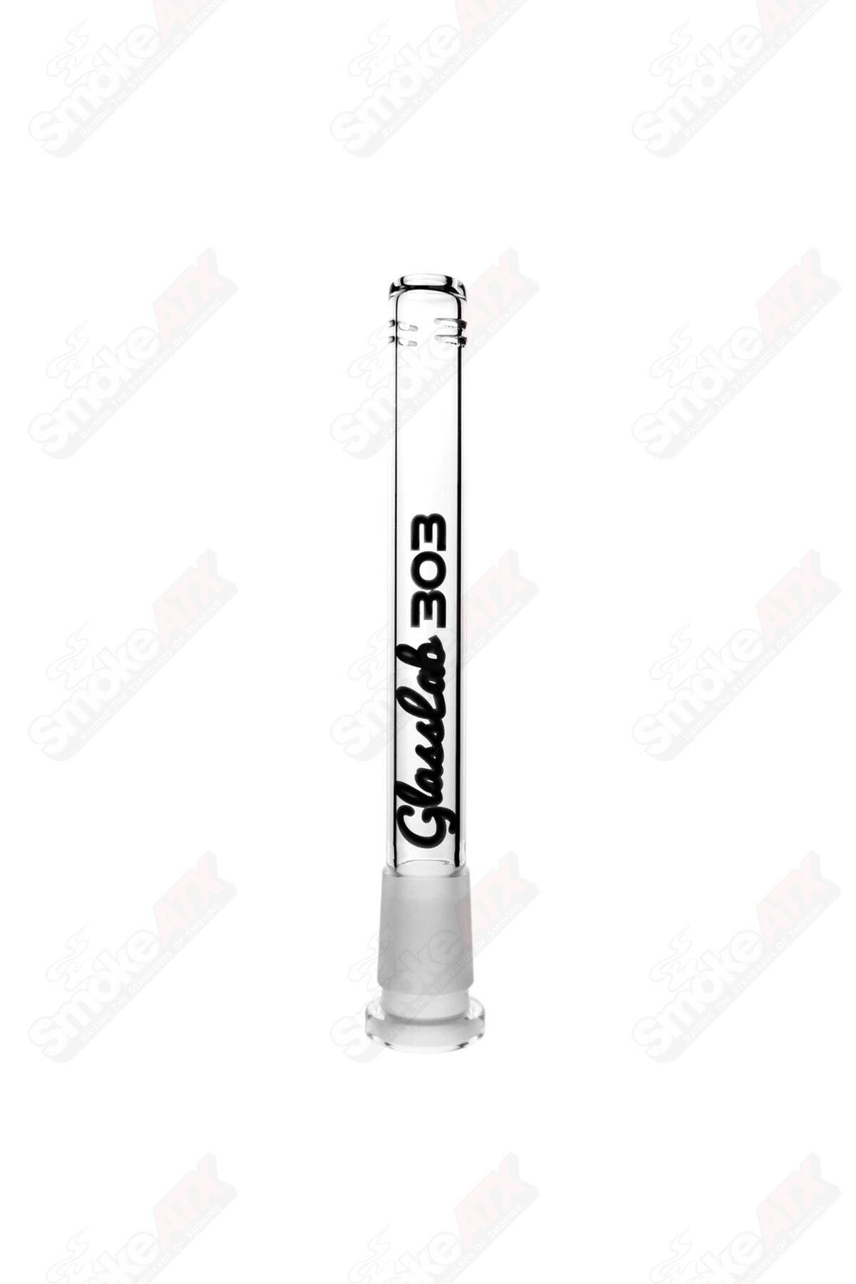 12in 14mm Simple Beaker w Color Accent GlassLab 303 Cobalt - Smoke ATX