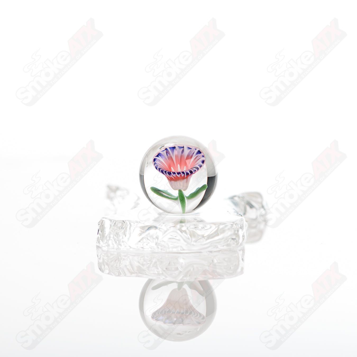 #2 Flower Topper Marble Kobuki Glass Kobuki Glass - Smoke ATX