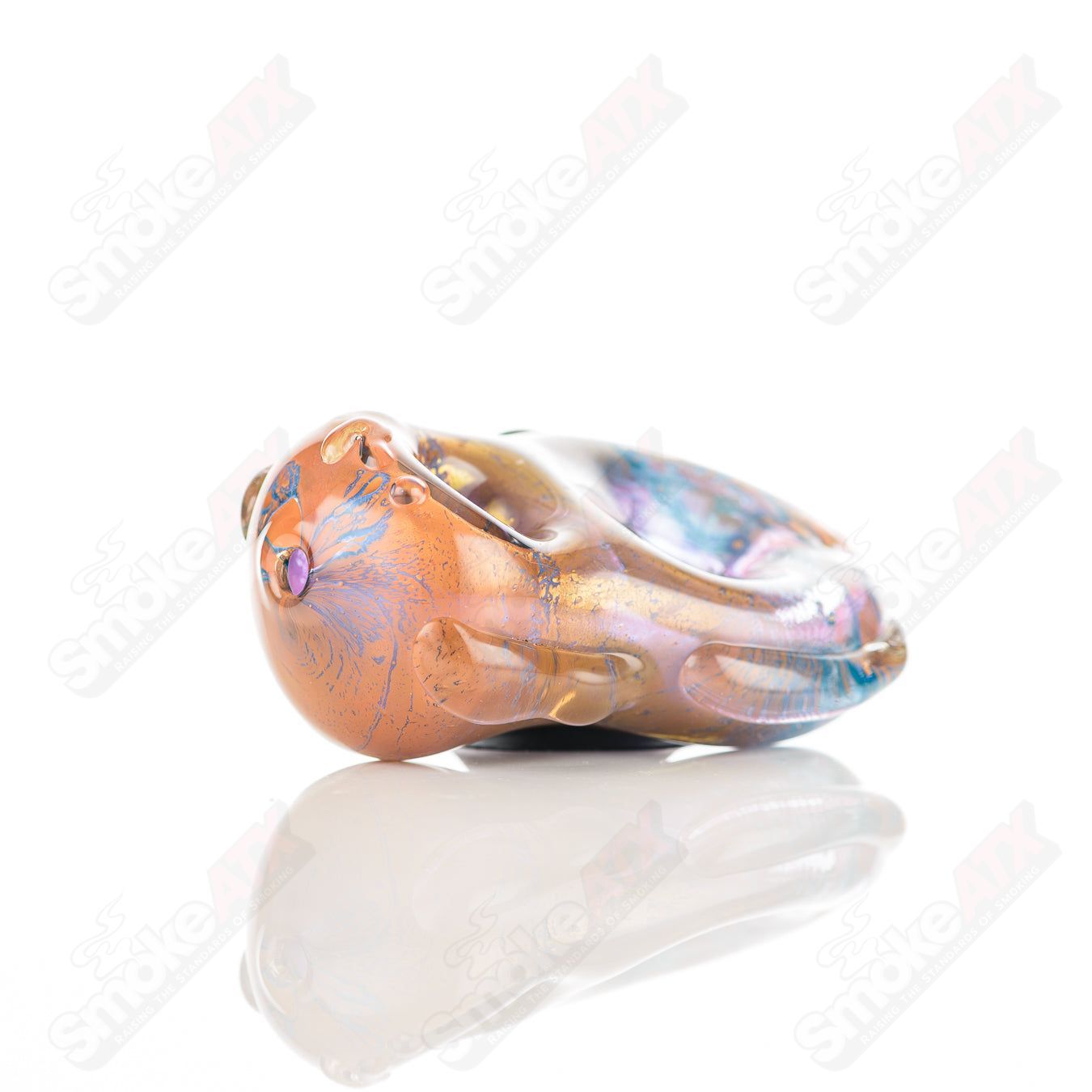 #5 Donut Chillum Glass by Nobody - Smoke ATX