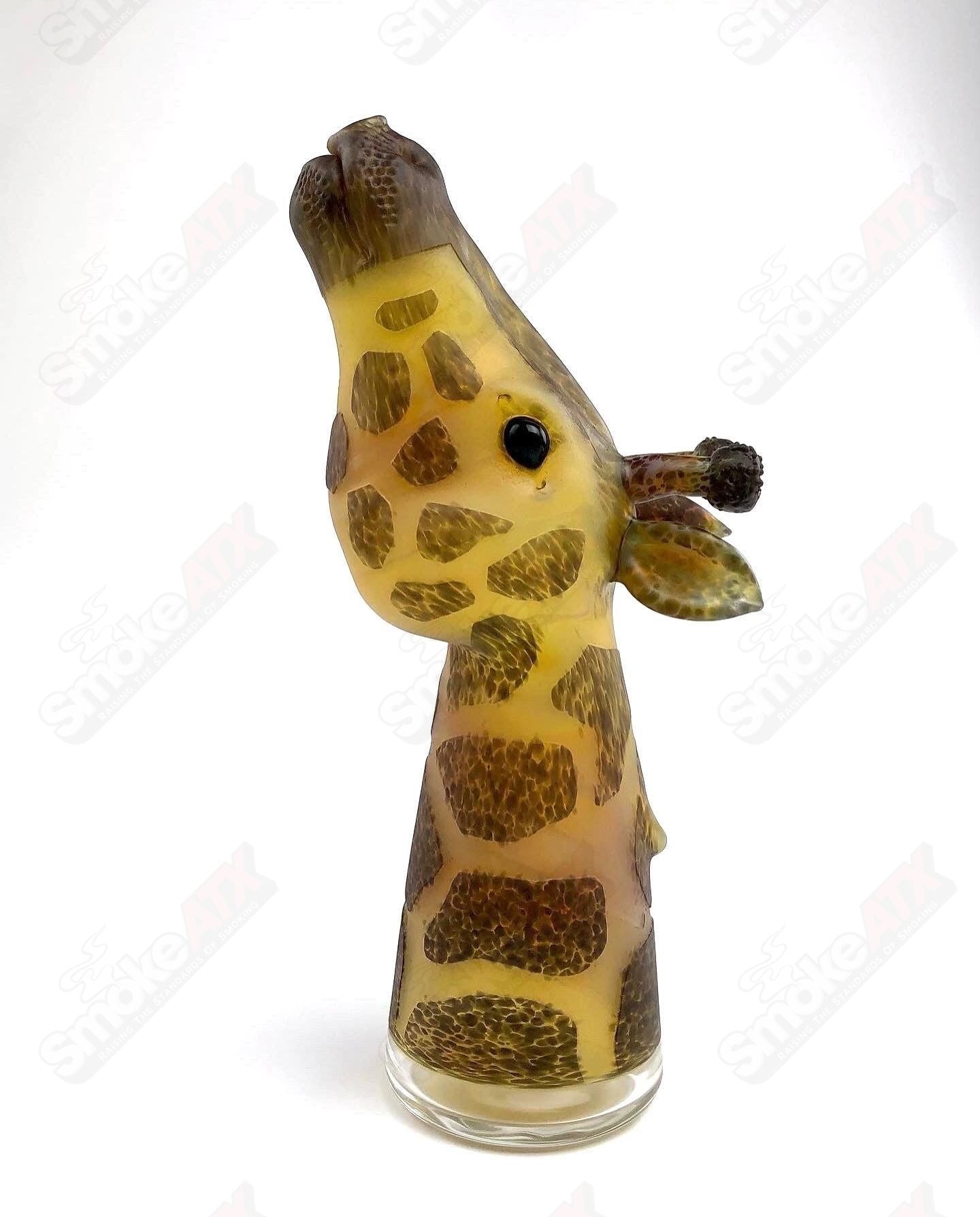 Giraffe On The Grass By Addison Hanna - Smoke ATX