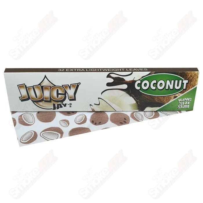 King Size Slim Rolling Papers Coconut Juicy Jay - Smoke ATX