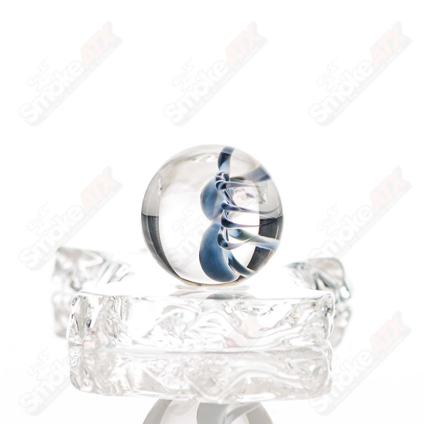 Kobuki Glass 1 Spider Topper Marble - Smoke ATX