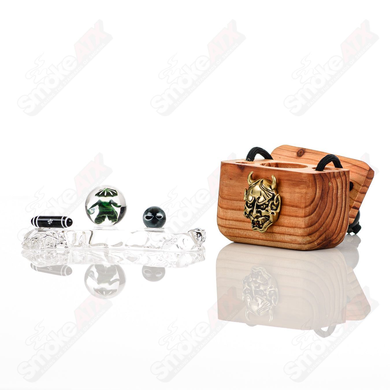 Kobuki Glass Samurai Slurper Set Green - Smoke ATX