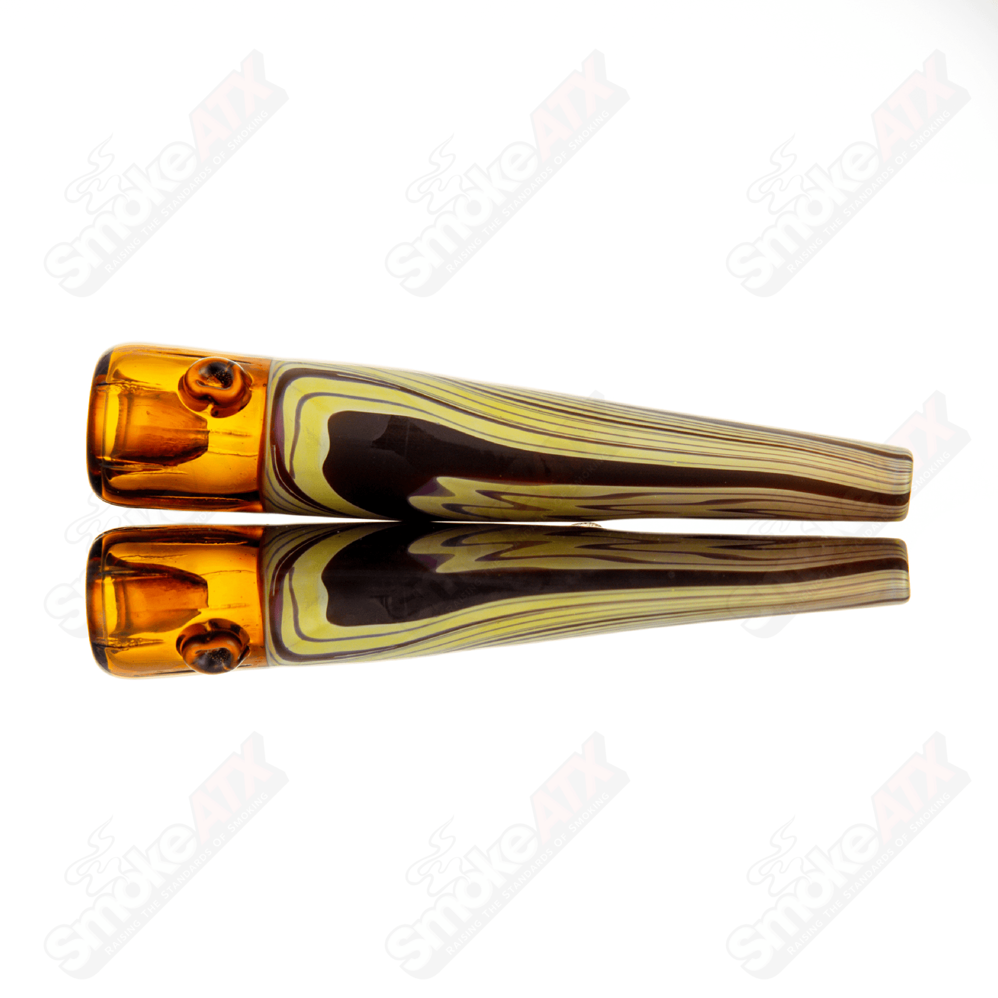Large Wood Grain Chillum Chad G - Smoke ATX