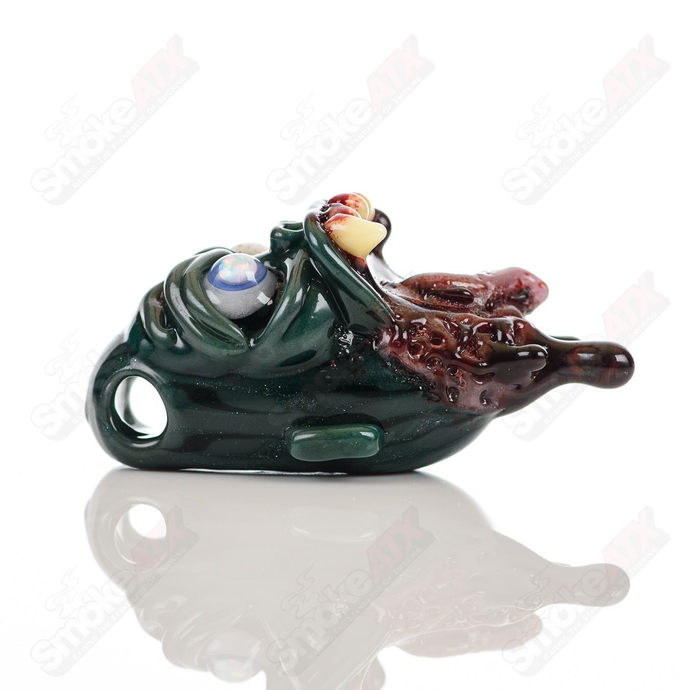 Ripped Jaw Pendant Firefly x Ghost Glass - Smoke ATX