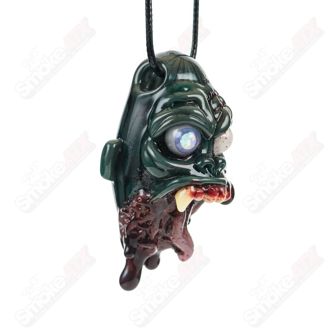 Ripped Jaw Pendant Firefly x Ghost Glass - Smoke ATX