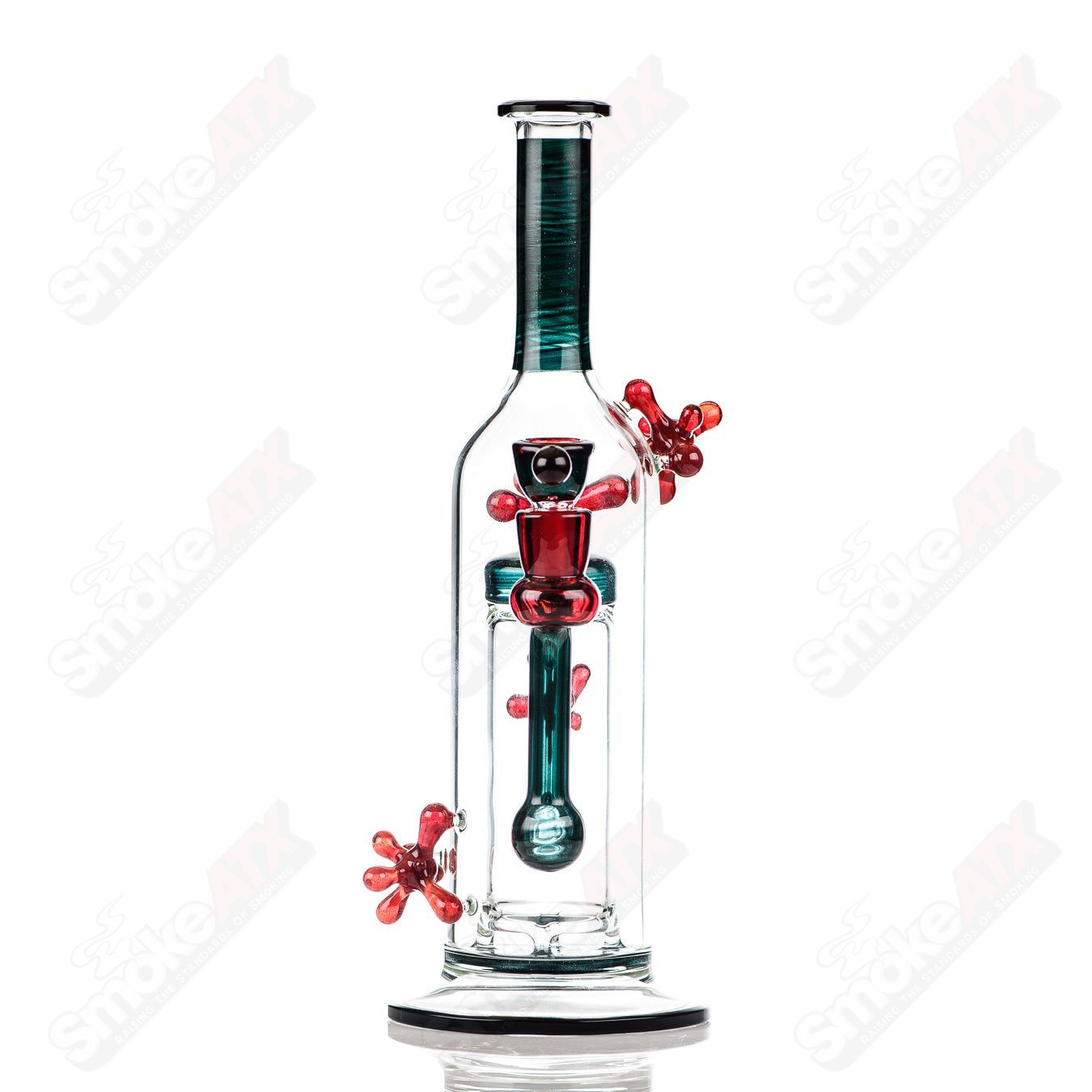 Spore Accented Upline Rig Silver Fox Glass x Jmass (2014) - Smoke ATX