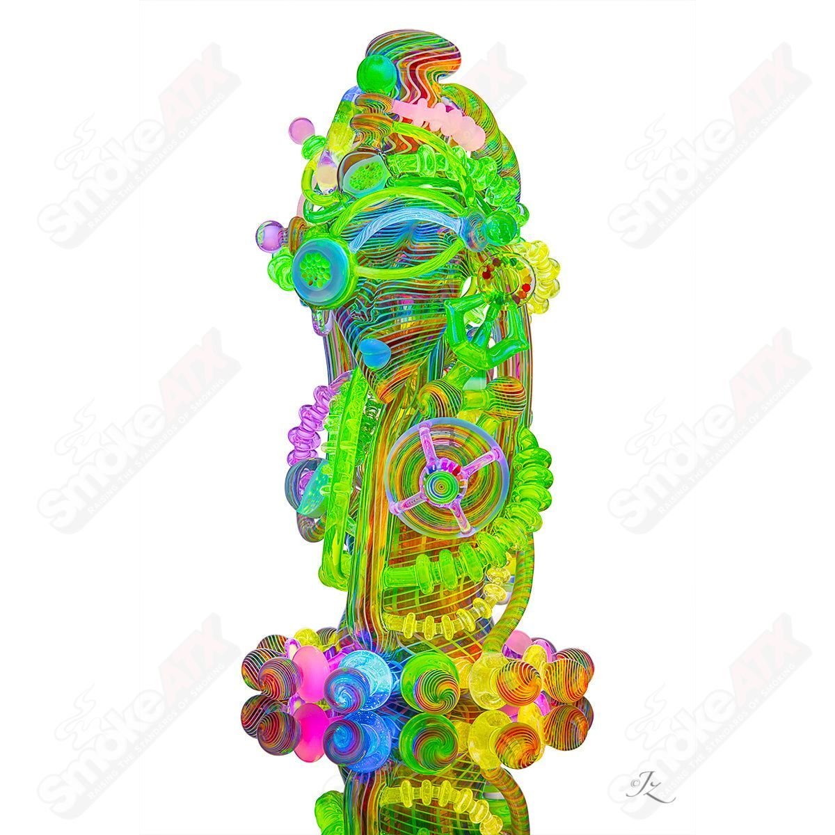 "The Mother Borg" Lace Face x Karma Glass Collab - Smoke ATX