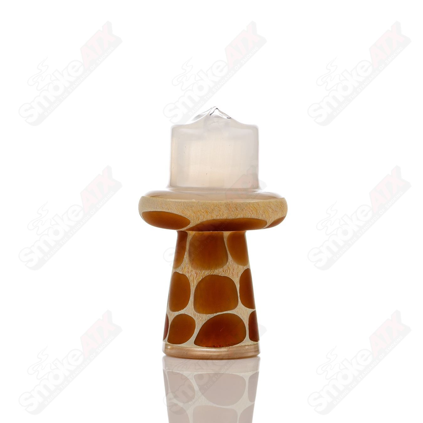 White Giraffe Spinner Cap w Pearl Robertson Glass - Smoke ATX