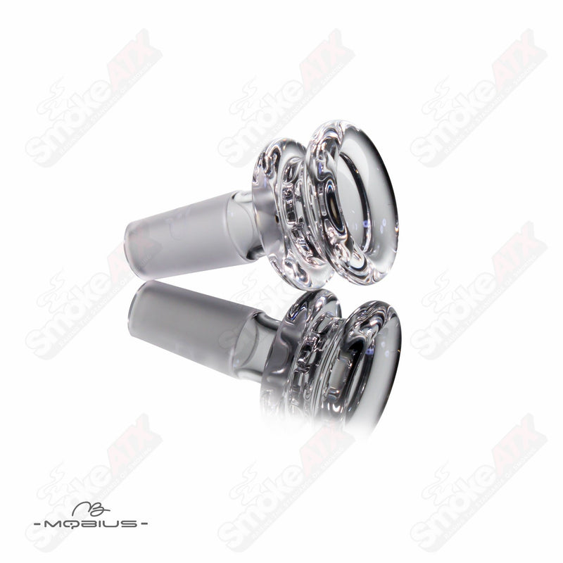 14mm Clear Multi Hole Bowl Mobius - Smoke ATX